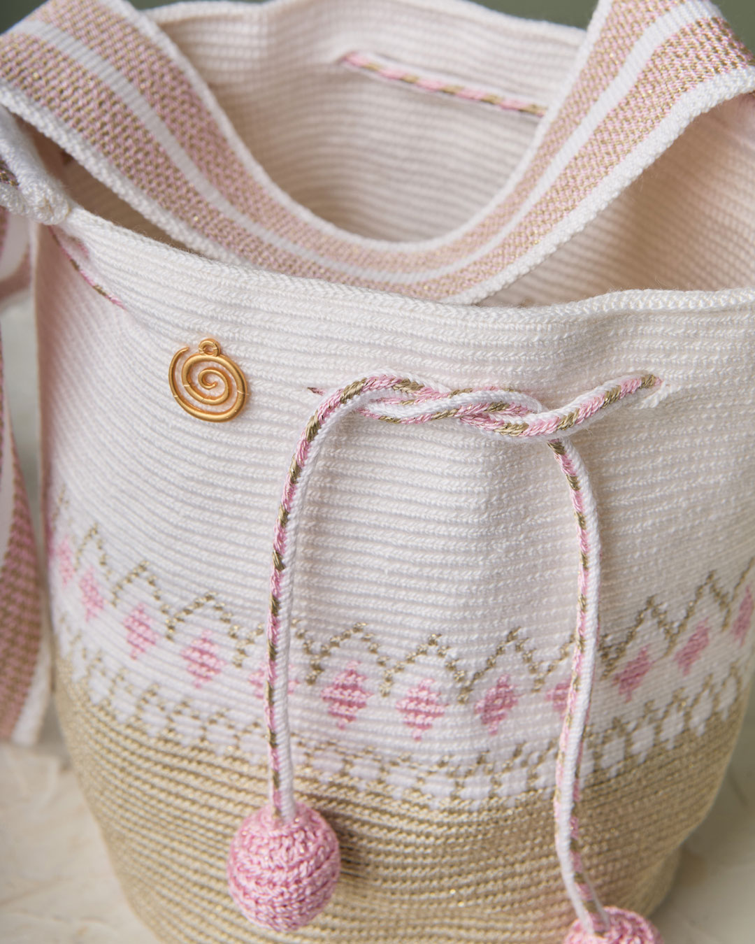 Mochila Jardín de Diamantes rosados