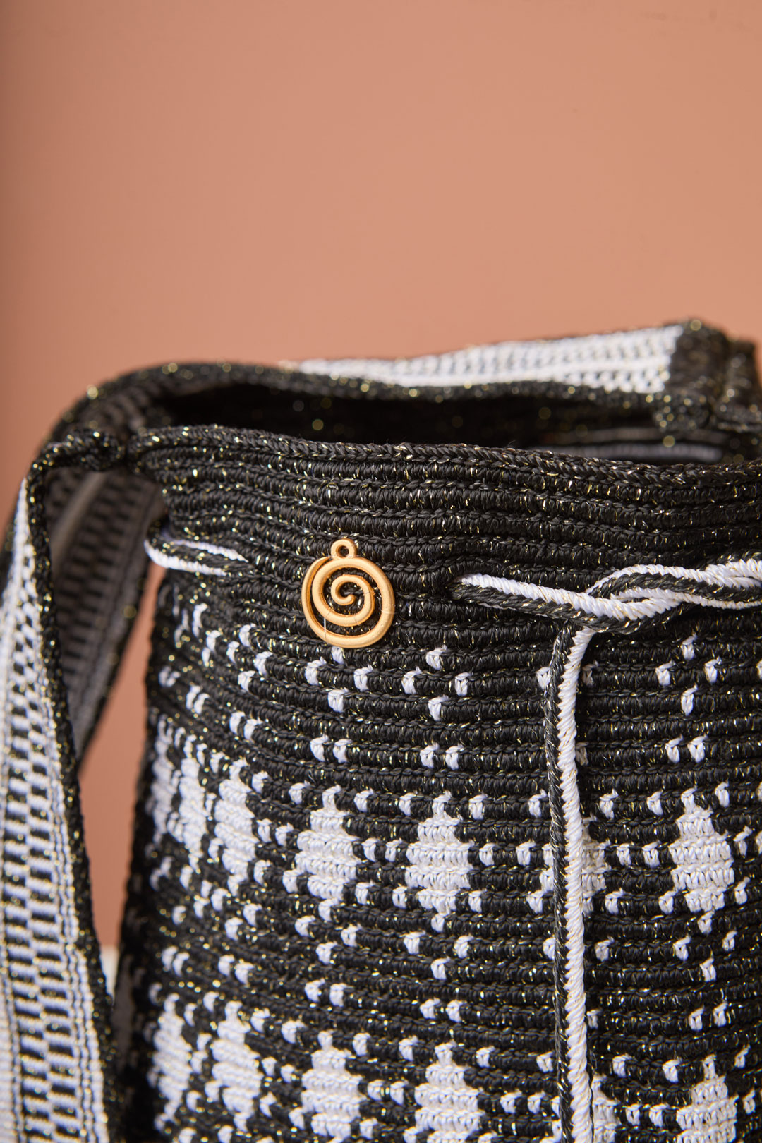 Mochila Rombos negra