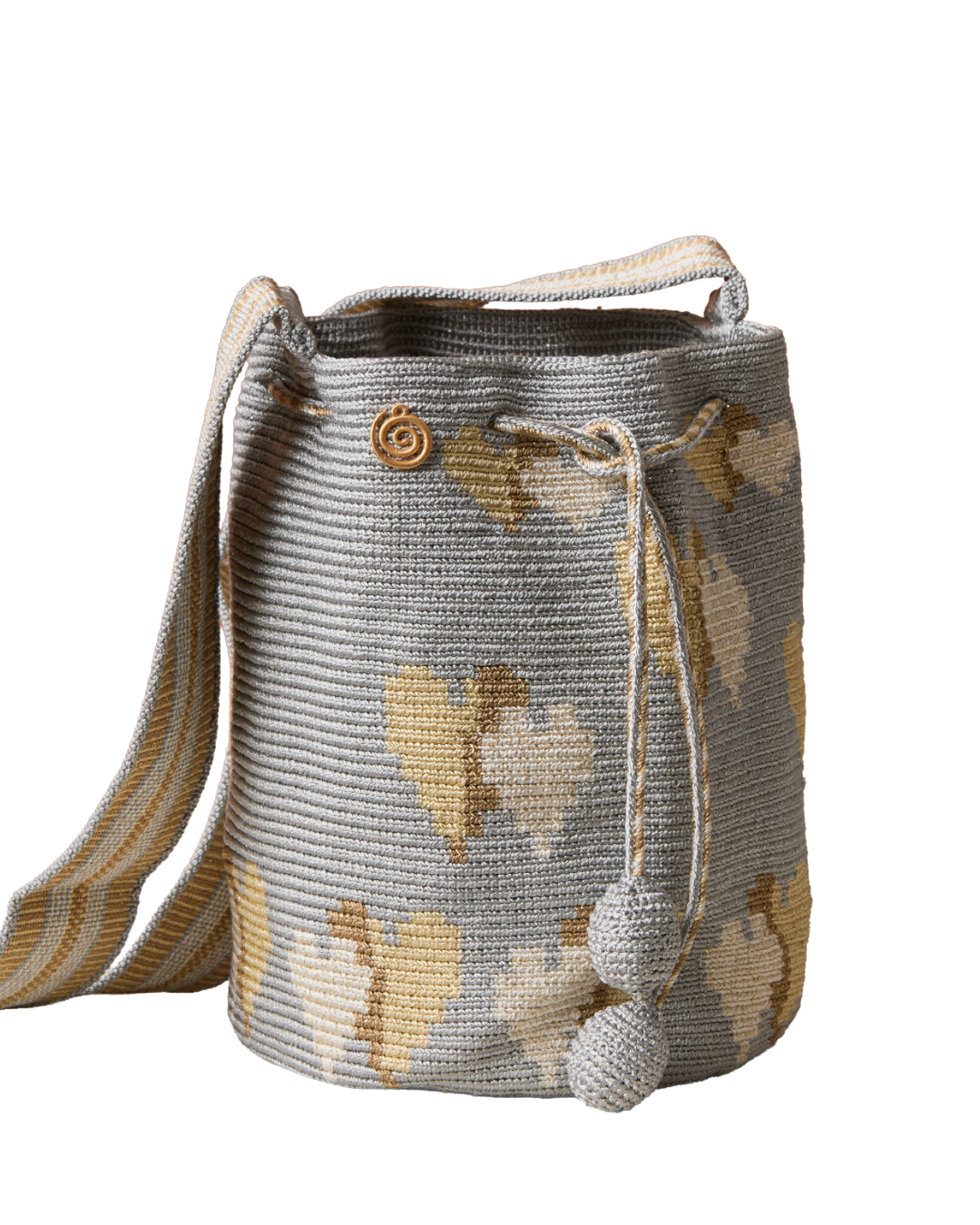 Mochila Dulce Corazones Gris